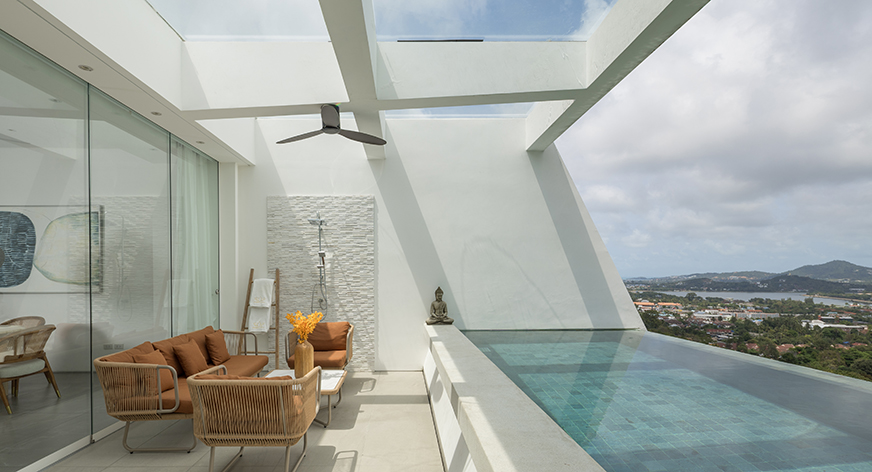 Veyla - Sea Villa - Relaxing swing by the porch