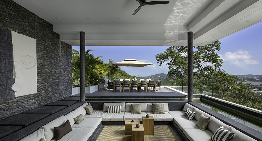 Veyla - Sea Villa - Relaxing swing by the porch